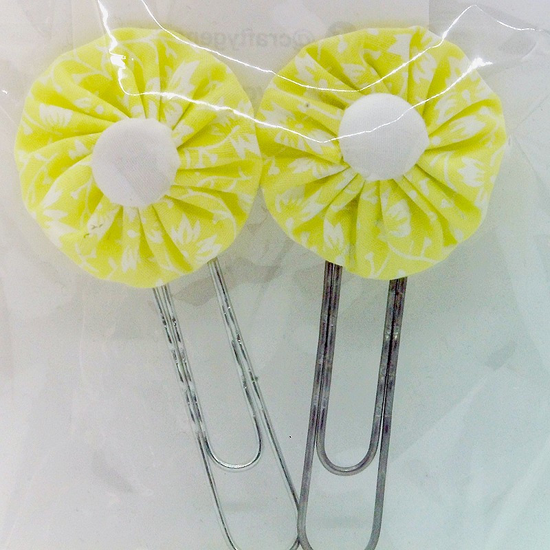 Paperclip Bookmark - Lemon Floral