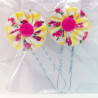 Paperclip Bookmark - Yellow & Cerise Floral