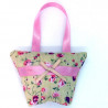 Mini Lavender Handbag - Beige Floral