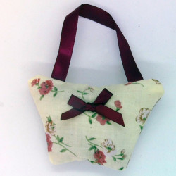 Mini Lavender Handbag - Cream Floral