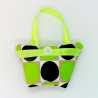 Mini Lavender Handbag - Green Dot