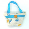 Mini Lavender Handbag - Blue & Peach Floral
