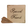2 Piece Gift Set - Friend Coaster & Keyring
