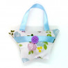 Mini Lavender Handbag - White & Lilac Floral