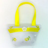 Mini Lavender Handbag - White & Yellow Floral