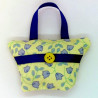 Mini Lavender Handbag - Yellow & Blue Floral