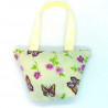 Mini Lavender Handbag - Yellow Butterfly