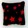 Mini Lavender Pillow - Black & Red Star