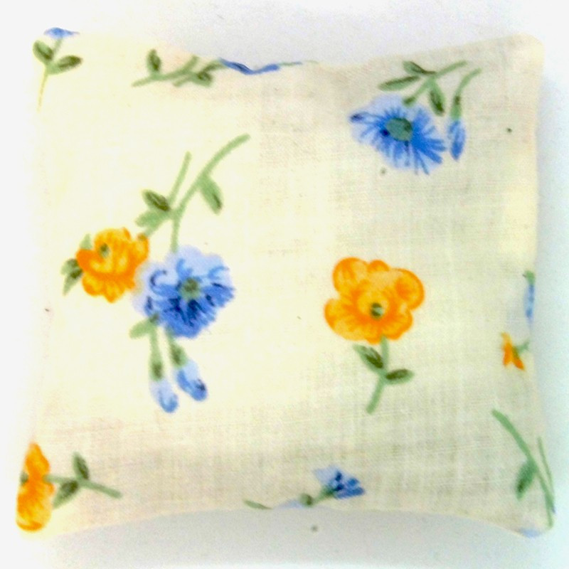 Mini Lavender Pillow - Peach & Blue Floral