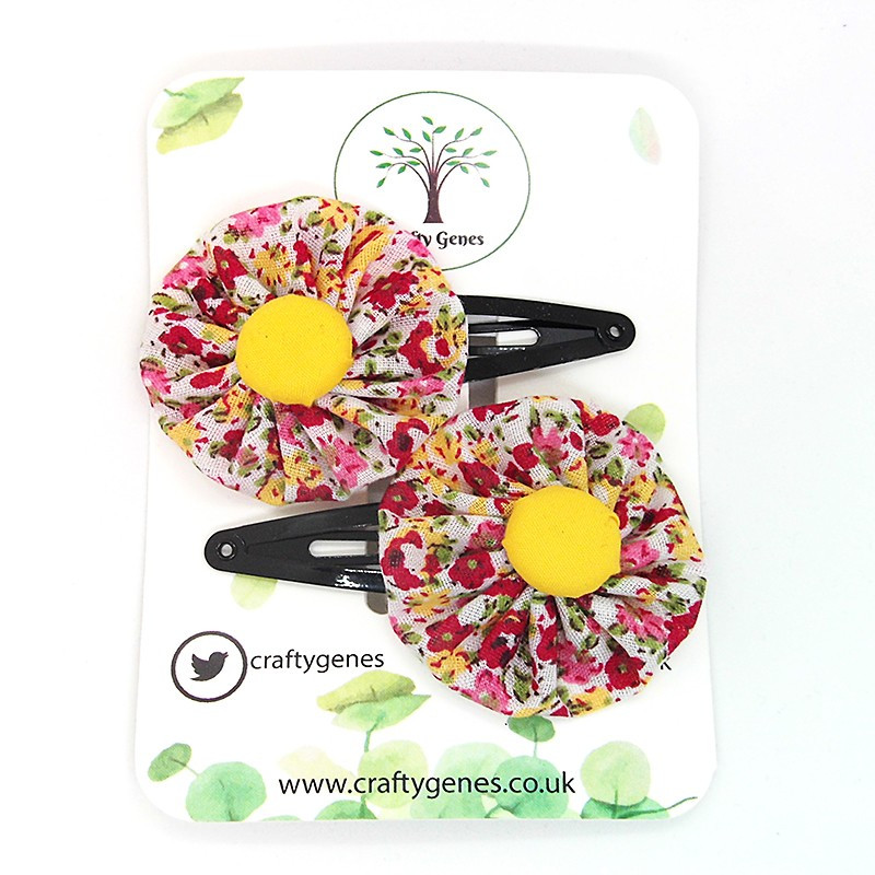 Autumn Floral Hair Clips