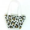 Mini Lavender Handbag - Cheetah Print