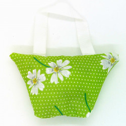 Lavender Handbag - Green Daisy