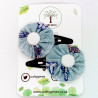 Blue Butterfly Hair Clips