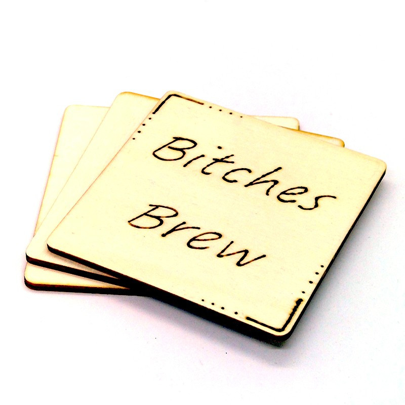 Wooden Coaster - Bitches Brew