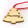 Personalised Wooden Christmas Tree Decoration