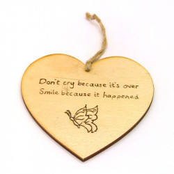 Heart Plaque - Don't Cry