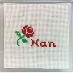 Cross stitch Coaster - Nan