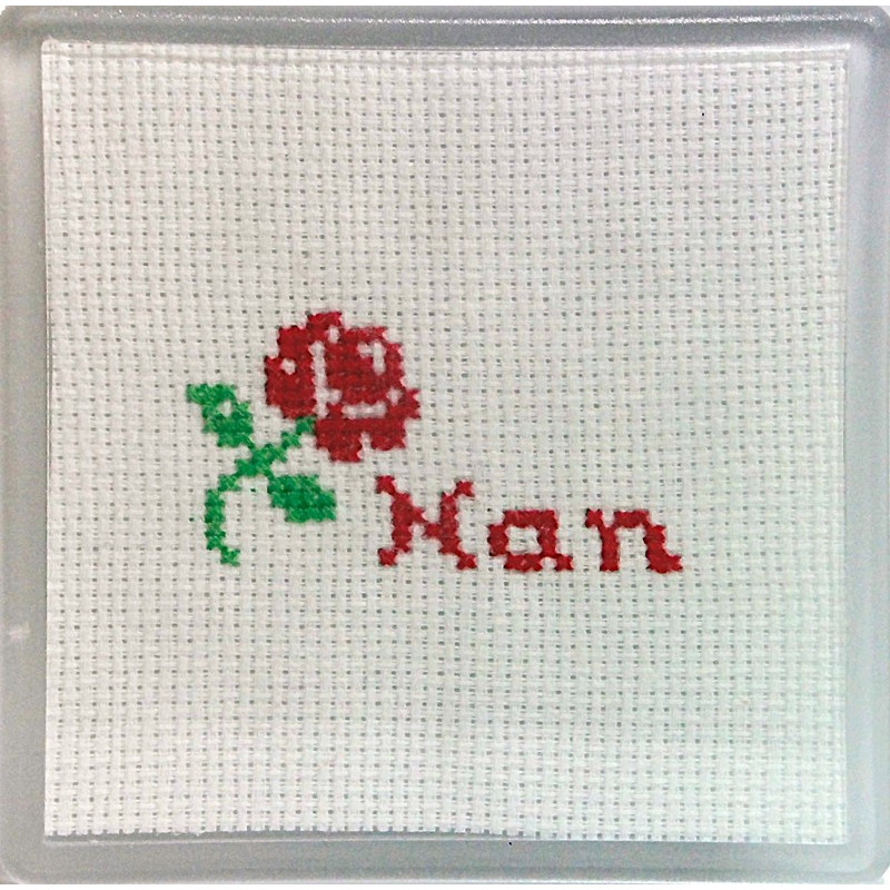 Cross stitch Coaster - Nan