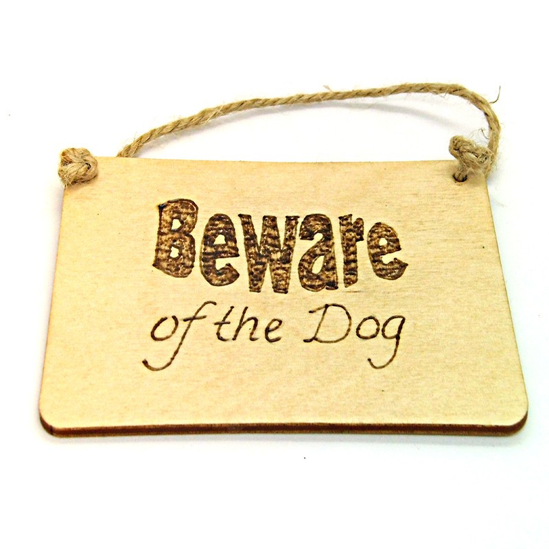 Rectangular Plaque - Beware of the Dog