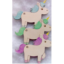 Personalised Unicorn Keyring