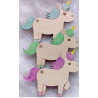 Personalised Unicorn Keyring