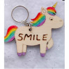 Personalised Unicorn Keyring