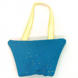 Lavender Handbag - Blue & Gold