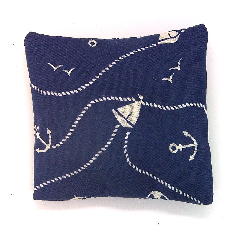 Mini Lavender Pillow - Navy Nautical