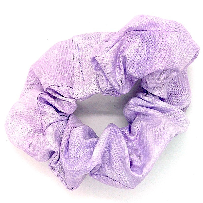 Lilac Marble & Sparkle Scrunchie