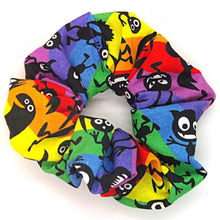 Rainbow Monster Scrunchie