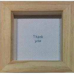Framed Cross stitch - Thank...