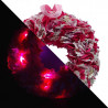12cm Fabric Wreath with lights - Shades of Pink