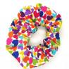 Multi Coloured Heart Scrunchie