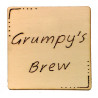 Wooden Drinks Coaster - Grumpys Brew