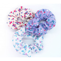 Set of 3 Floral Scrunchies