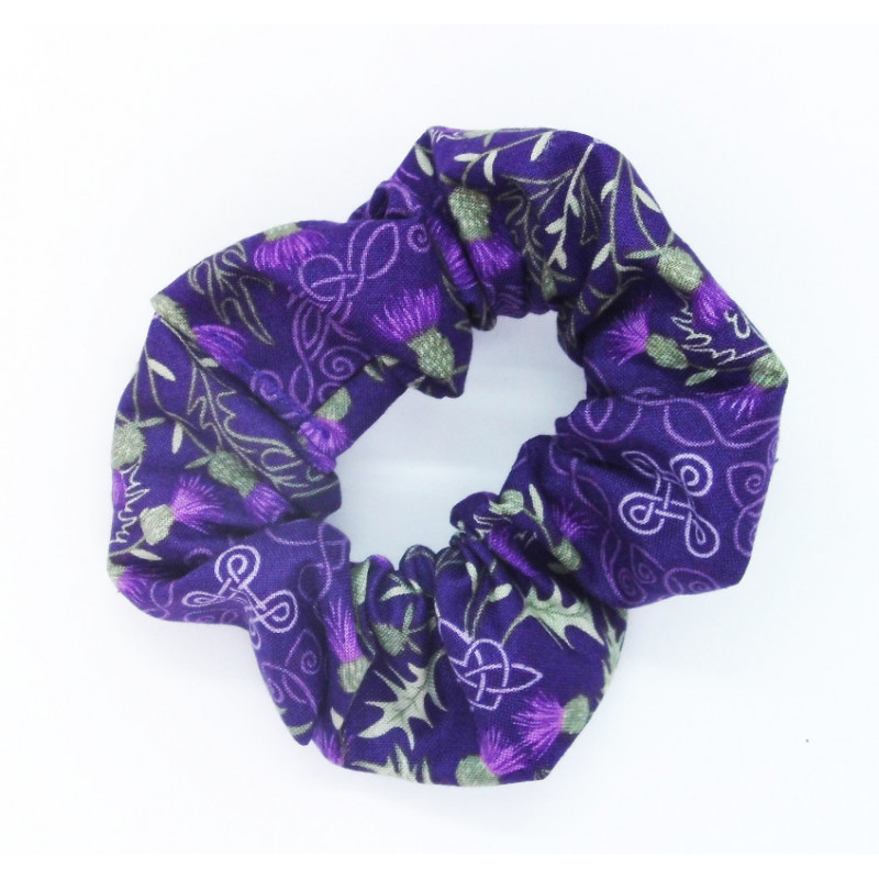 Purple Thistle Scrunchie