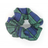 Green and Blue Tartan Scrunchie