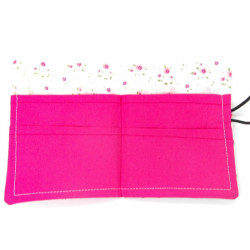 White and Pink Ditsy Floral Sachet Wallet
