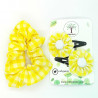 School Gingham Hair Accessories - Yellow