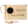 Holiday Countdown  Plaque & Chalk