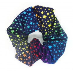Rainbow Star Scrunchie
