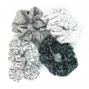 Set of 4 ditsy floral scrunchies
