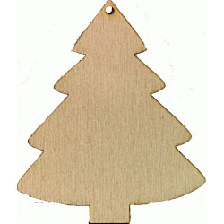 Personalised Wooden Christmas Tree Decoration