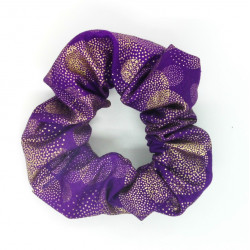 Purple and Gold Scrunchie