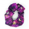 Purple and Pink Moon and Star Scrunchie