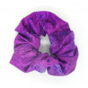 Purple Splat Scrunchie