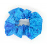 Blue Splat Scrunchie