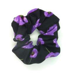 Purple Poppy Scrunchie