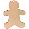 Personalised Wooden Gingerbread Man Christmas Decoration