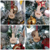 Personalised Wooden Christmas Stocking Decoration